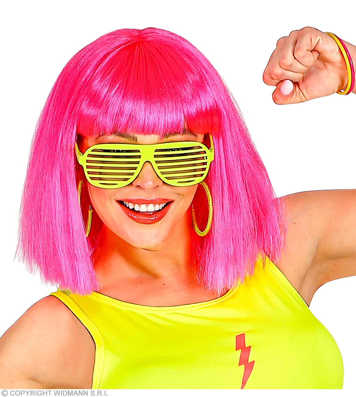 Neon Yellow Shutter Glasses shoparty
